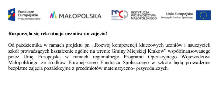 Zajęcia w ramach projektu unijnego