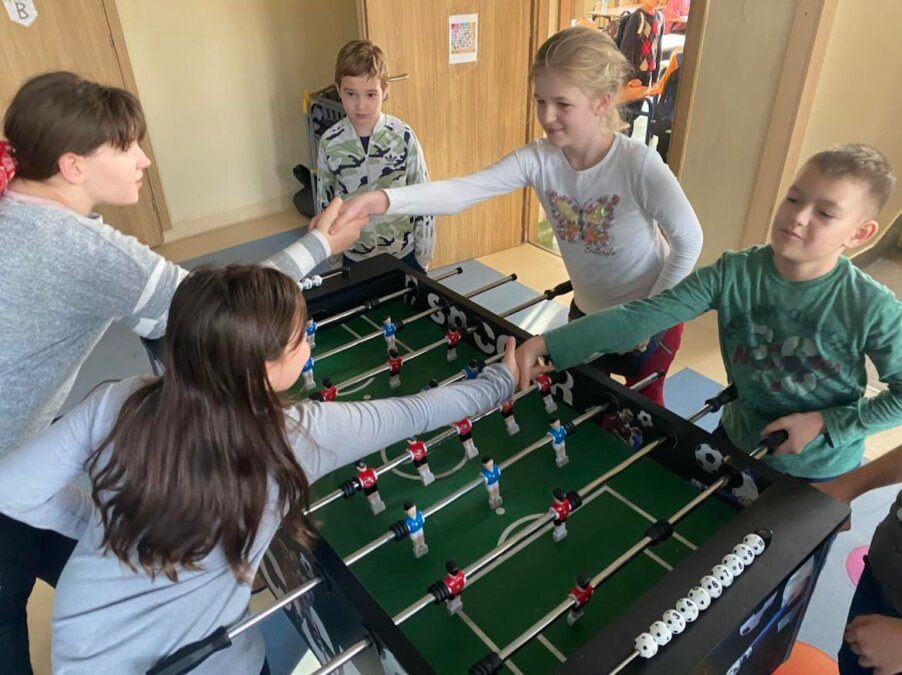 Szkolny turniej gry w piłkarzyki na świetlicy!